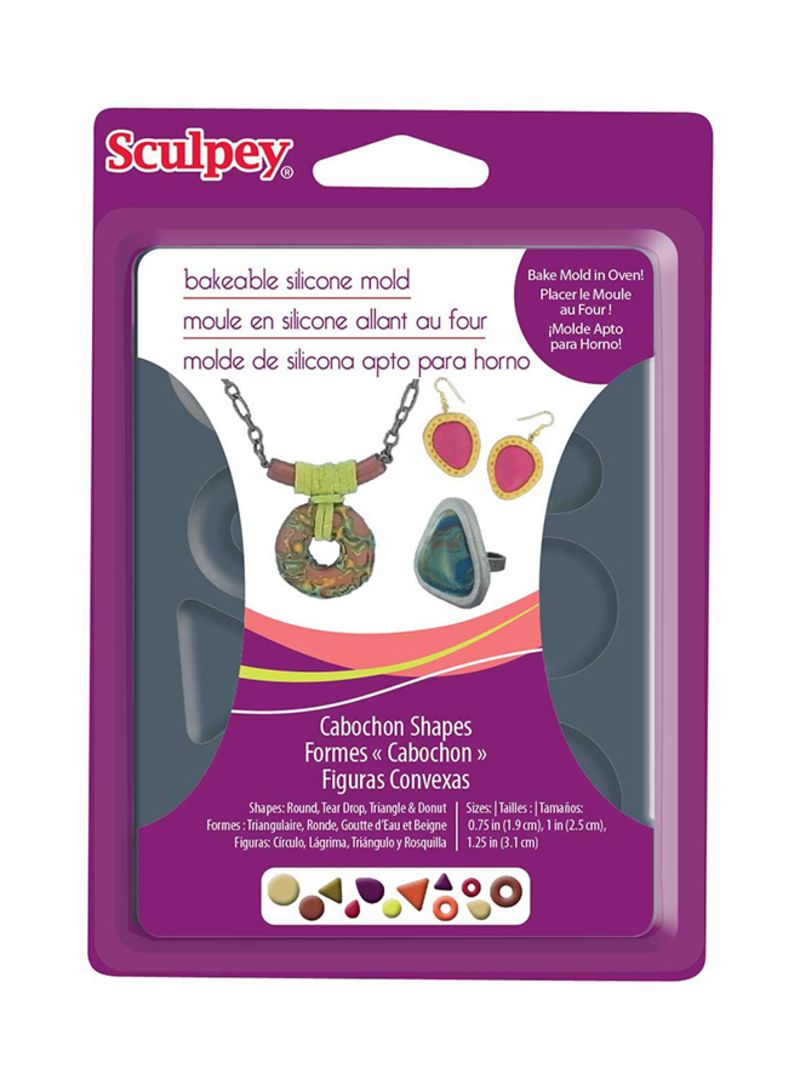 Silicone Bikeable Mold - Cabochon Multicolour - Telemall UAE