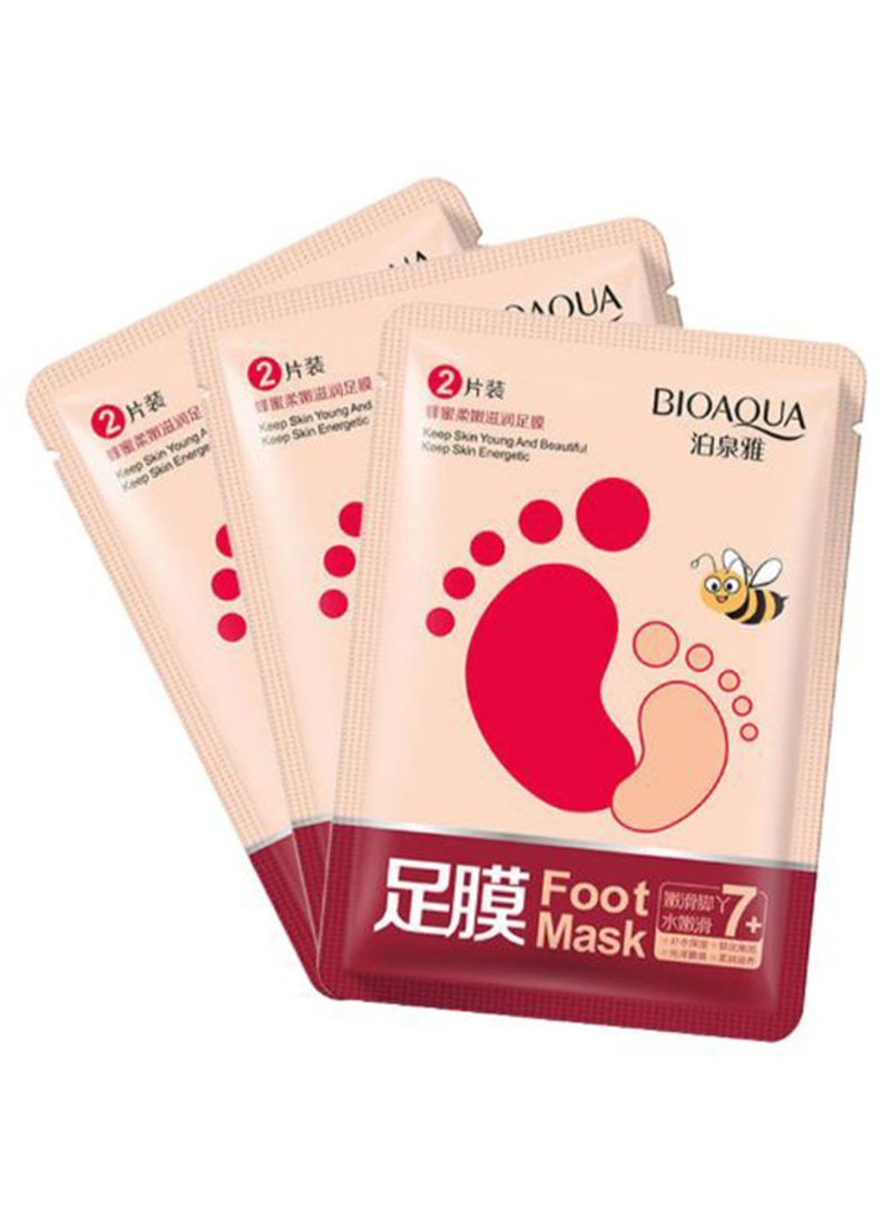 3-Piece Remove Dead Skin Foot Mask Set 35g - Telemall UAE
