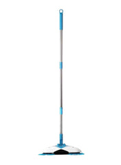 Convenient Floor Spin Broom Blue/White