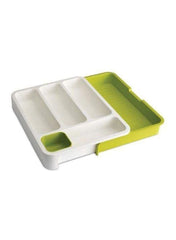 Plastic Cutlery Tray White/Green - Telemall UAE