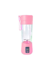 Portable Mini Fruit Juicer Pink 8x8x24centimeter - Telemall UAE