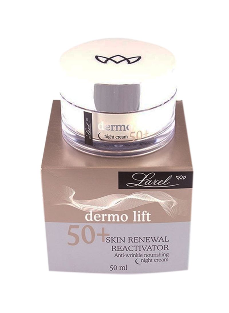 Dermot Lift 50 Plus Skin Renewal Reactivator Anti-Wrinkle Night Cream 50ml - Telemall UAE