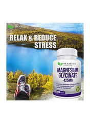 Premium Magnesium Glycinate 425mg Dietary Supplement - 180 Capsules