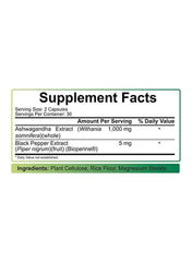 Ashwagandha Root Extract 1000 mg - 60 Capsules