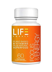 Plant Based B-Vitamins Plus Natural Superfood Dietary Supplement - 60 Capsules