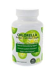 Chlorella Broken Cell Wall Algae Dietary Supplement 500mg - 60 Capsules
