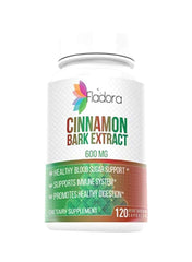 Cinnamon Bark Extract Dietary Supplement 600 mg - 120 Capsules