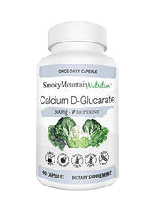 Calcium D-Glucarate 500 mg Dietary Supplement - 90 Capsules