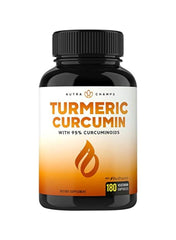 Turmeric Curcumin With 95 Percentage Curcuminoids Dietary Supplement - 180 Capsules