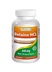 Betaine Hcl Dietary Supplement -250 Capsules