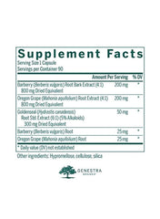 Berberis Formula Dietary Supplement - 90 Vegetarian Capsules