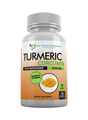 3-Piece Turmeric Curcumin Dietary Supplement 2250 Mg - 180 Capsules