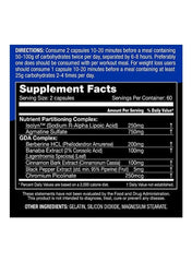 Slin Max Nutrient Partitioning Complex Dietary Supplement - 120 Capsules