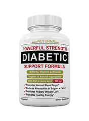 Diabetic Support Formula Supplements, 60 Capsules