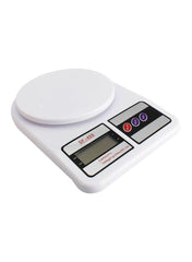 Digital Kitchen Scale White 25x19x5centimeter - Telemall UAE