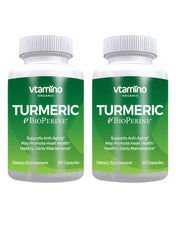 Pack Of 2 Organic Turmeric Bioperine - 120 Capsules