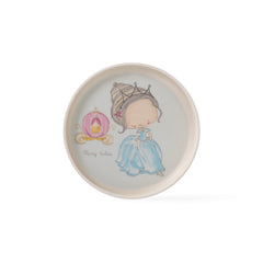 Fissman Baby Kids Tableware Plate 18 cm Blue Princess (Bamboo Fibre)