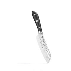 Fissman Kitchenware Cutlery Santoku Knife Hattori With Hammered Japanese Stainless Steel 5-Inch