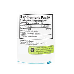 Premium Forskolin 500 mg - 120 Capsules