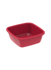 Square Plastic Basin Tub 6L Red