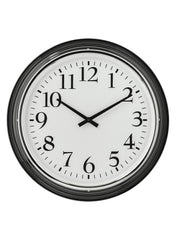Wall Clock Low Voltage Black