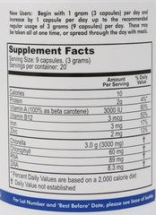 Pack Of 2 Chlorella Dietary Supplement 335 mg 180 Capsules