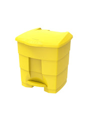 Plastic Step On Waste Bin With Pedal 30 L Yellow