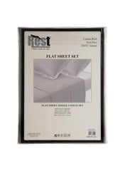 Sateen Flat Single Sheet Set 150 x 260 cm, 3 Pc