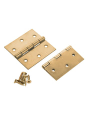 Galvanized Steel Angular Hinge Pack 4 x 4cm 2Pcs