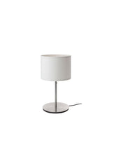 Table Lamp White Nickel Plated