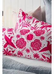 2 Piece Set Reinforce Pillow Case 80 x 40 cm White Combo