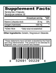 Collagen Plus C Dietary Supplement 1000 Mg - 100 Capsules