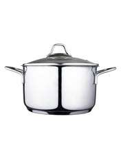 Modernist Stainless Steel Stock Pot Withlid 20Cm