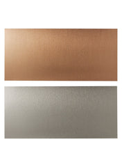 Wall Panel Double Sided Brushed Copper Effect Stainless Steel 119X55Cm