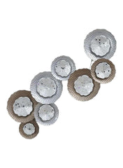 Mosaka Metal 8 Plate Wall Decor