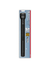 Maglite Heavy-Duty 5-Cell D Flashlight Black 151 Lumen S5D016