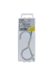 Clothes Line Hooks 100 Mm White Pack Of 2