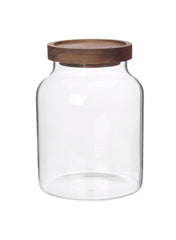 Borosilicate Glass Round Glass Jar 1200 Ml