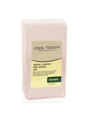 Touch Queen Flat Sheet 240 x 260 cm, Cream