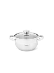 Prime Stainless Steel Stockpot With Glasslid 16Cm