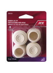 Rubber Leg Tip Pack 1.9cm 4Pcs