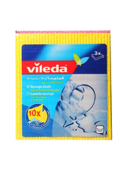 Vileda Wettex Wet Sponge Cloth Pack Pack Of 3