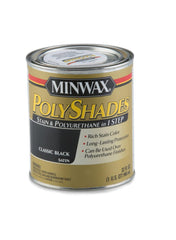 PolyShades Satin Wood Stain 946ml Classic Black