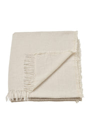 Throw Off White Grey Beige 130x170cm