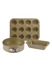 Bakeright Pro Non-Stick Carbon Steel Bakeware Set 3 Pc
