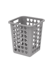 Square Plastic Laundry Bin 33 L Grey