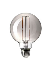 Globe Grey Clear Glass 95 Mm