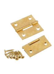 Brass Slim Hinge Pack 3.4 X 6Cm 2Pcs