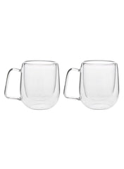 Borosilicate Glass Double Wall Mug Set 250 Ml
