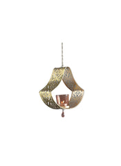 Cutwork Metal Hanging T Light Holder